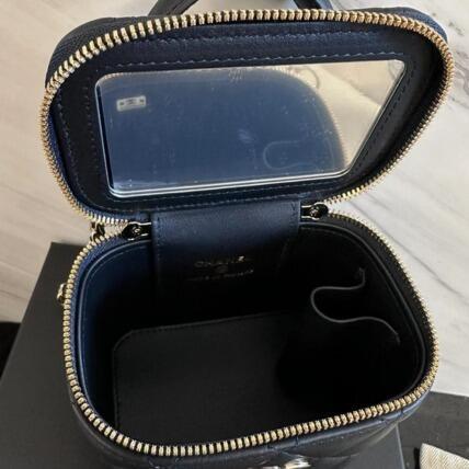 【定番ブラック☆上品】CHANEL ヴァニティ ショルダーバッグ